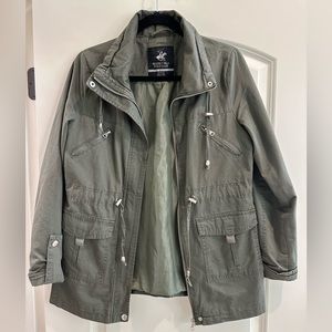 Beverly Hills Polo Club Medium Green Utility Jacket